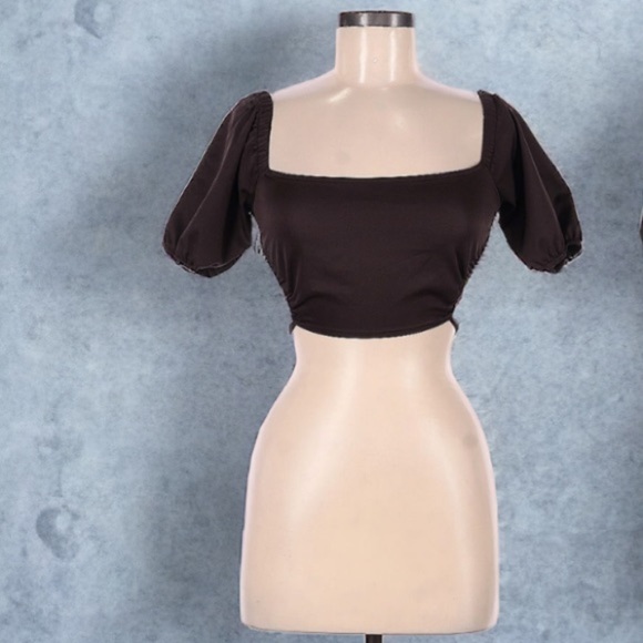 Shein Open Back Crop Top | SIZE 6 - Picture 2 of 4